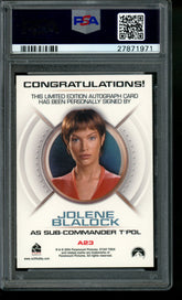 2004 Rittenhouse Star Trek Enterprise Autographed Jolene Blalock Auto PSA 10